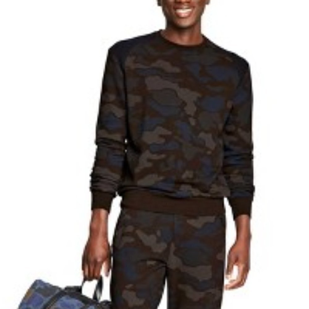3.1 Phillip Lim for Target Men's Multicolor Camo Pullover Sweatshirt Size Small